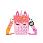 Pop it Shoulder Bag for Girls and Women Unicorn Pop Purse Bags for Kids Autism - Aimall