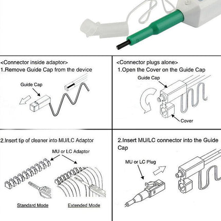 2.5MM Optic for One-Click Cleaner Pen Tool Adapter Connector AZ Fiber SC ST FC - Aimall
