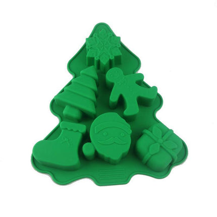 Christmas Tree Cake Mold Silicone Fondant Decor Candy Chocolate Baking Tools BS - Aimall