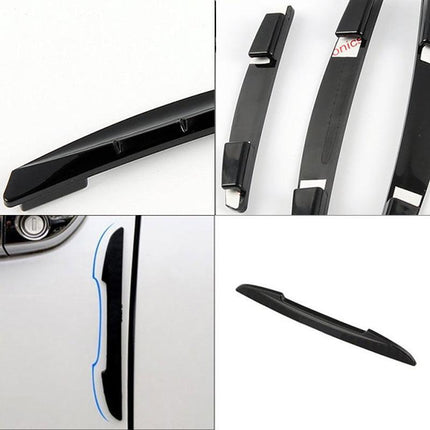 4pcs Universal Black Car Door Edge Anti-Collision Cover Scratch Protector Guard - Aimall