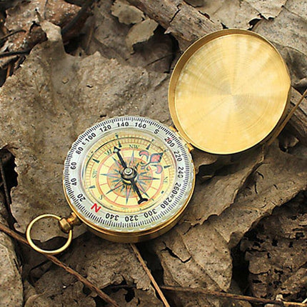 Classic Portable Brass Compass Camping Survival Outdoor Hiking Watch Map New AU - Aimall