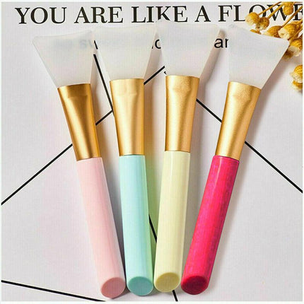 4X Pack Facial Mask Silicone Brush Applicator Face Mask Tool Soft Cosmetic Tool - Aimall