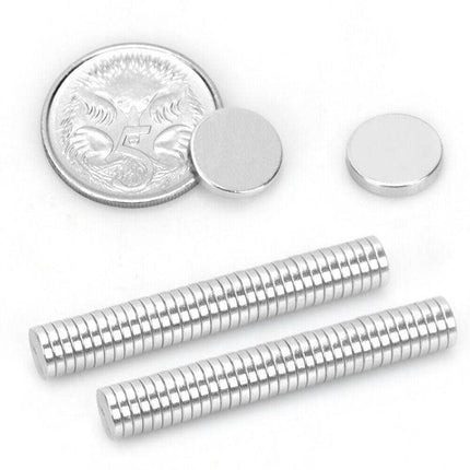Up to 500pcs Rare Earth Strong Magnet Disc Round Cylinder Neodymium N50 10 x 2mm - Aimall
