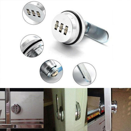 3 Digital Code Combination Cam Lock Furniture Post Mail Box Cabinet Locker Safe - Aimall