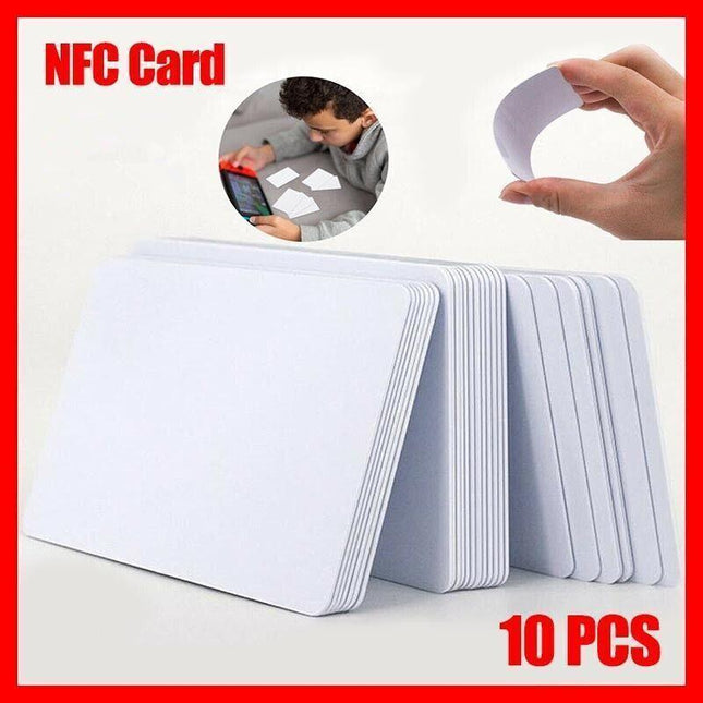 10PCS NTAG215 NFC White Pvc Card Tag For TagMo Forum Switch Type2 tags chip AU - Aimall