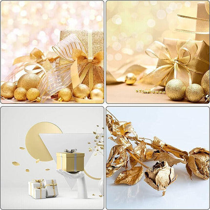 100x Gilding Gold Silver Leaf Sheet Book Foil Paper Decorating Nails Art Craft - Aimall