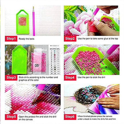 70 Piece Diamond Painting Tools Box 5D Diamond Accessories Diy Art Craft Pen Set - Aimall