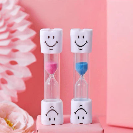3 Mins Hourglass Sand Timer Kids Gifts Egg Kitchen Smiley Tooth Brushing Clock - Aimall