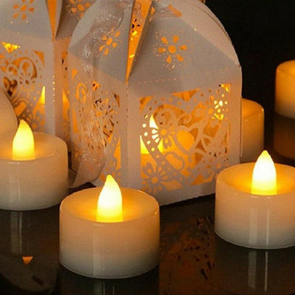 24Pcs LED Tea Light Tealight Flameless Candles Wedding Party Decor Battery AU - Aimall