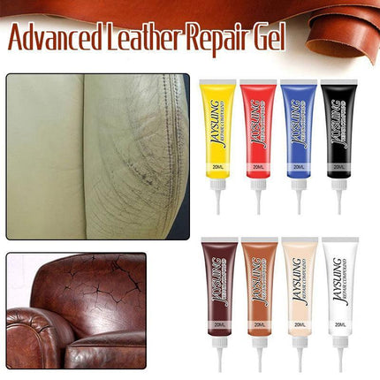 Advanced Leather Repair Gel Kit Filler Restore Car Seat Sofa Scratch Rips Holes - Aimall