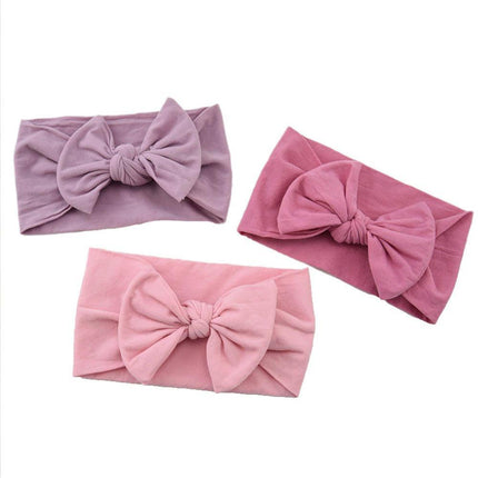 Baby Bow Headband Girl Infant Toddler Newborn Soft Knot Turban Hair Head Wrap AU - Aimall