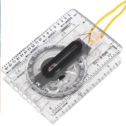 Baseplate Pocket Compass Military Orienteering Hiking Camping Maps Lensatic Army - Aimall
