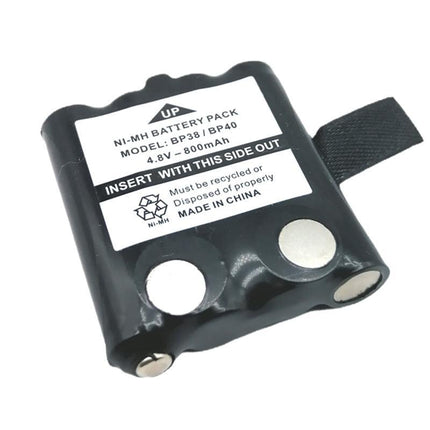 2 X Rechargeable Battery for UNIDEN BP38 BP40 UHF Handheld Radio Black AU Stock - Aimall