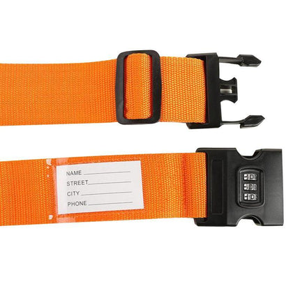 Luggage Strap Code Password Travel Suitcase Secure Lock Safe Nylon Packing Belt - Aimall