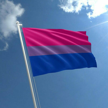 Bisexual LARGE Flag 150x90cm Bi Sexual Pride LGBT Lesbian Gay rainbow Mardi Gras - Aimall