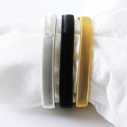 Unisex Anti-Slip Shirt Sleeve Holders Fashion Elastic Armbands Hold Ups Garter - Aimall
