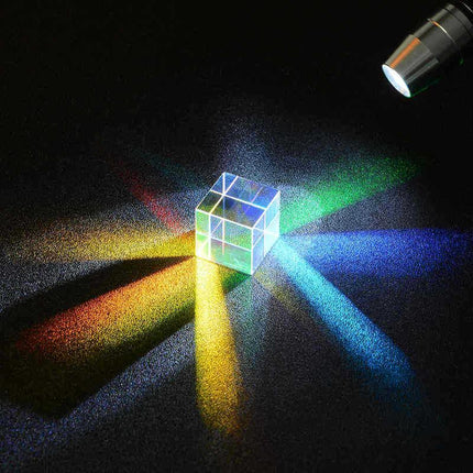 CMY Optical Glass Defective Cube Prism Cross Dichroic RGB Dispersion Six-Sided U - Aimall