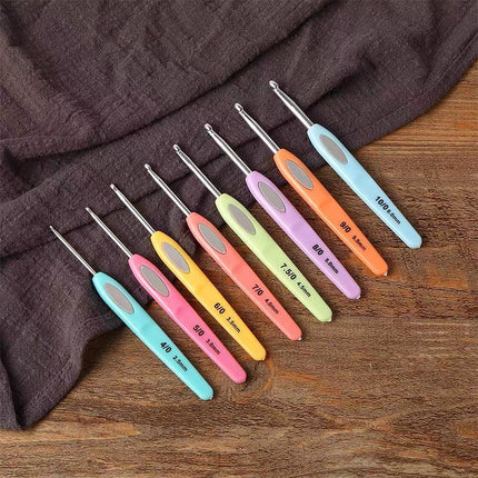 8x RSI Sewing Tool Crochet Hooks Kit Yarn Knitting Needles Ergonomic Grip Set AU - Aimall