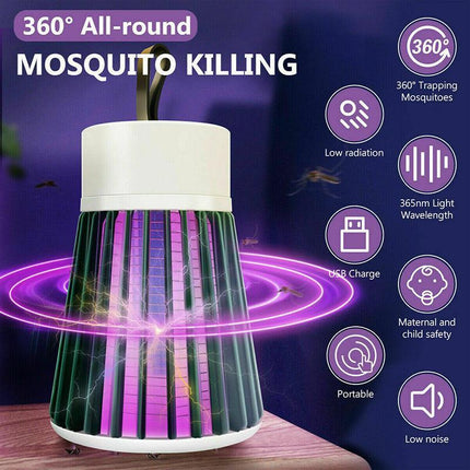 Electric Mosquito Killer Lamp Insect Catcher Fly Bug Zapper Trap LED UV Mozzie - Aimall