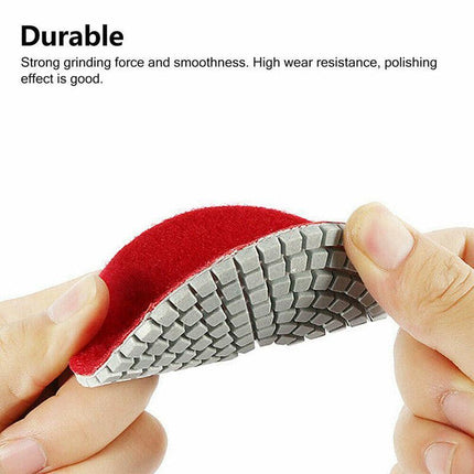 10PCS Diamond Polishing Pads Wet Dry 4" Set for Granite Stone Concrete Marble AU - Aimall
