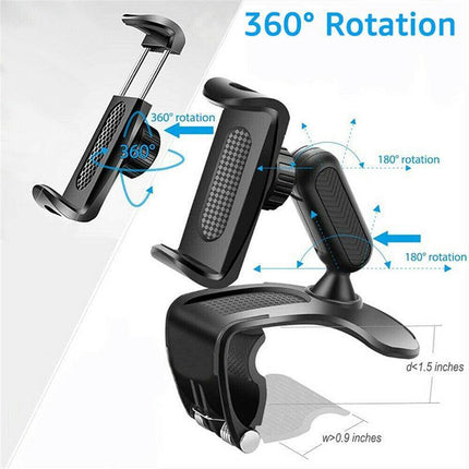 360° Rotation Universal Dashboard Car Phone Holder Mount Gps Stand Cradle Clamp Aimall
