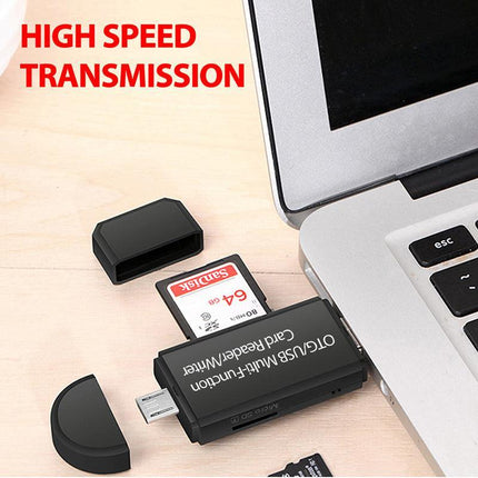 Micro USB OTG to USB 2.0 Adapter SD TF Micro Card Reader For PC Mobile Phone AU - Aimall