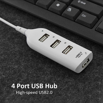 Multi USB Hub 4 Port High Speed Slim Compact Expansion Smart Splitter OZ AU - Aimall