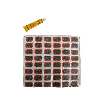 48Pcs Patches Bicycle Motor Bike Tyre Tire Inner Tube Puncture Repair Kit AU - Aimall