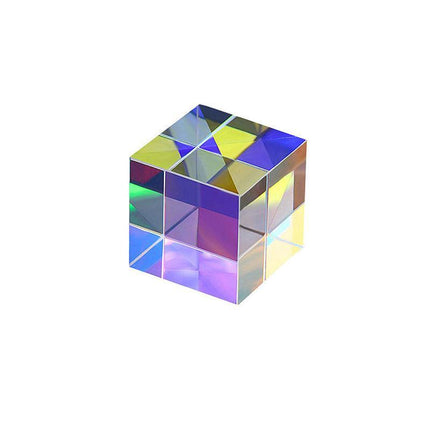 CMY Optical Glass Defective Cube Prism Cross Dichroic RGB Dispersion Six-Sided U - Aimall