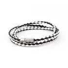 1PC New Fashion Men Women Three Laps PU Leather Bracelet Wristband Bangle Punk - Aimall