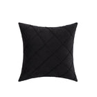 Velvet Cushion Cover Pleated Checked Plaid Plush Decorative Lounge Cushion Cover - Aimall