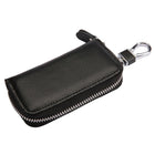 Genuine Leather Key Wallet Zipper Coin Bag Storage Card NFC Pouch Purse 4Colours - Aimall