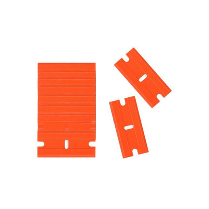 Plastic Razor Blade Paint Glue Adhesive Scraper & 10-100PCS Blades Cleaner Tools - Aimall