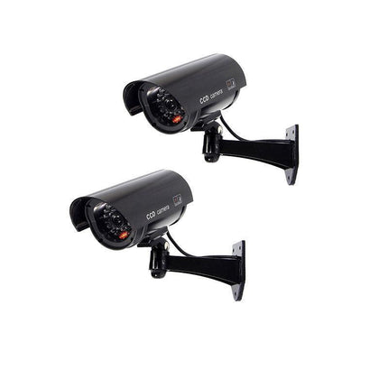 2/4 Sets Flash LED Light Fake Dummy Camera Night Security Surveillance CCTV - Aimall