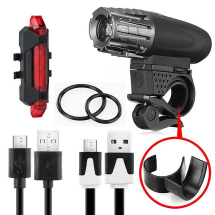 Waterproof Rechargeable Led Bike Bicycle Light Usb Cycle Front Back Headlight Au Aimall