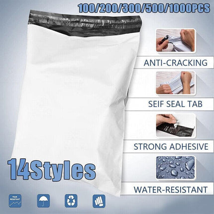 Poly Mailer Bags Mailing Satchel Plastic Courier Self Sealing Packing - Aimall