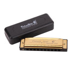 Harmonica 10 Holes Key of C Blue Blues Harp Stainless Steel Brass Harmonica AU - Aimall