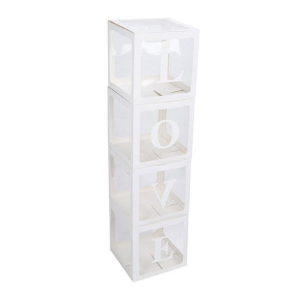 3/4PCS ONE BABY Transparent Balloon Box Girls Boys Shower 1st Birthday Party AU - Aimall