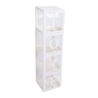 3/4PCS ONE BABY Transparent Balloon Box Girls Boys Shower 1st Birthday Party AU - Aimall