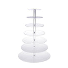 3/4/5/6/7/Tier Acrylic Clear Round Cupcake Cake Stand Birthday Wedding Party AU - Aimall