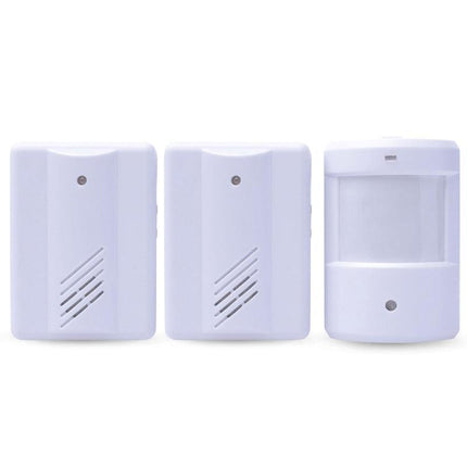 RESTAURANT SHOP DOOR ENTRY WIRELESS PIR MOTION SENSOR DOOR CHIME DOOR BELL ALARM - Aimall