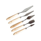 5Pcs Stainless Steel Artist Oil Painting Palette Knife Spatula Paint Tools Set - Aimall
