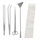 Aquarium Tool Kit Stainless Steel Aquatic Plant Tweezers Scissors Spatula Set AU - Aimall