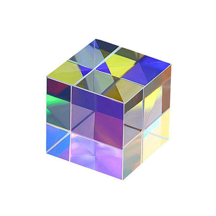 CMY Optical Glass Defective Cube Prism Cross Dichroic RGB Dispersion Six-Sided U - Aimall