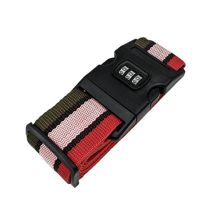 Luggage Strap Code Password Travel Suitcase Secure Lock Safe Nylon Packing Belt - Aimall