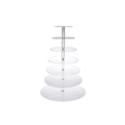 3/4/5/6/7/Tier Acrylic Clear Round Cupcake Cake Stand Birthday Wedding Party AU - Aimall