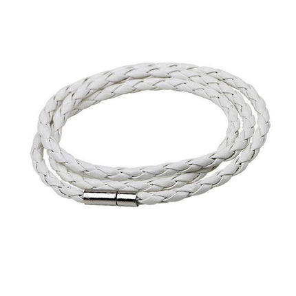 1PC New Fashion Men Women Three Laps PU Leather Bracelet Wristband Bangle Punk - Aimall