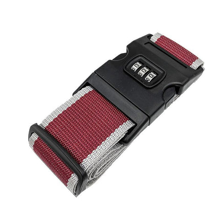 Luggage Strap Code Password Travel Suitcase Secure Lock Safe Nylon Packing Belt - Aimall