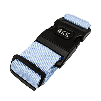 Luggage Strap Code Password Travel Suitcase Secure Lock Safe Nylon Packing Belt - Aimall