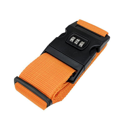 Luggage Strap Code Password Travel Suitcase Secure Lock Safe Nylon Packing Belt - Aimall